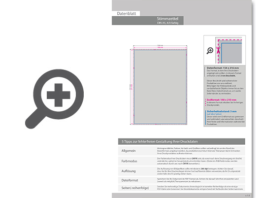 Product Bild stimmzettel_din_a5__4_0-farbig_cmyk_(einseitig_bedruckt)