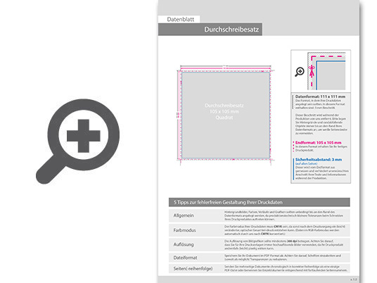 Product Bild durchschreibes__tze_quadrat_10_5_cm_x_10_5_cm__5-fach__4_0-farbig__25_s__tze_je_block