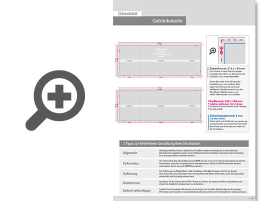 Product Bild getr__nkekarte__gefalzt_auf_din_a6__6-seiter_(2-bruch_fensterfalz)